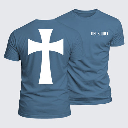 Luxe Mercerized Cotton Tee - Deus Vult