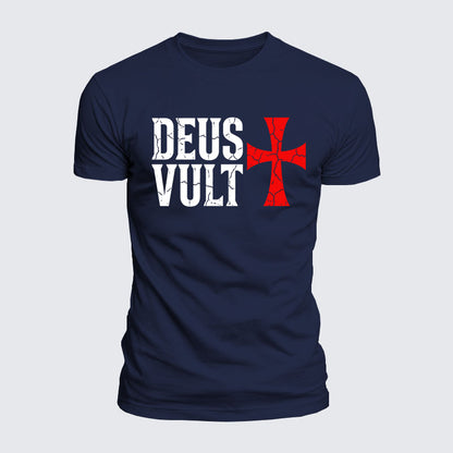 Luxe Mercerized Cotton Tee - Deus Vult