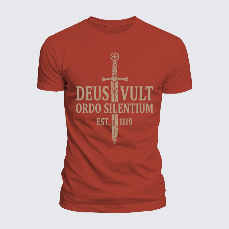 Luxe Mercerized Cotton Tee - Deus Vult
