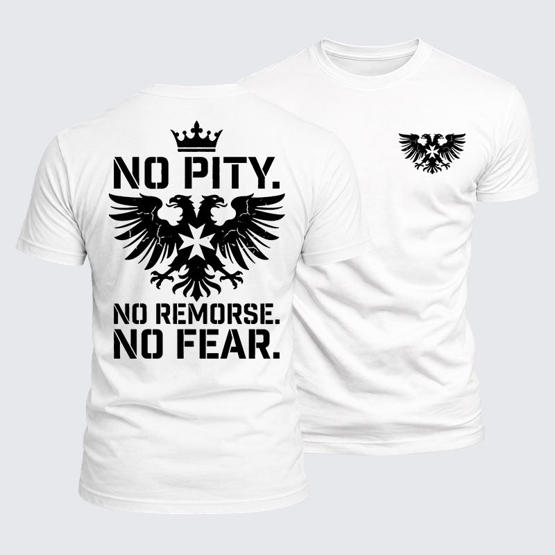 Luxe Mercerized Cotton Tee -  No Pity No Remorse No Fear
