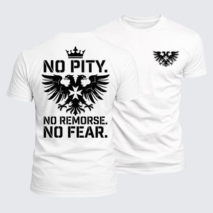 Luxe Mercerized Cotton Tee -  No Pity No Remorse No Fear