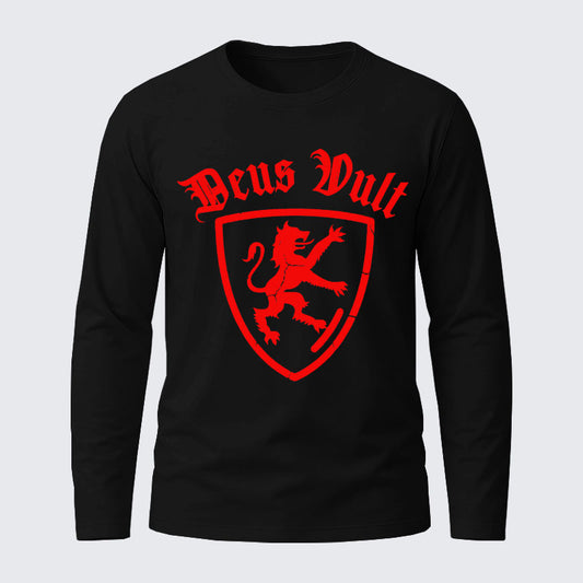 Deus Vult Cotton Long Sleeve T-Shirt