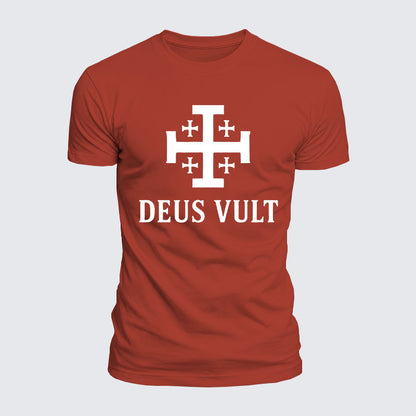 Luxe Mercerized Cotton Tee - Deus Vult