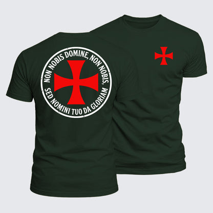 Luxe Mercerized Cotton Tee - Non Nobis Domine, Non Nobis, Sed Nomini Tuo Da Gloriam