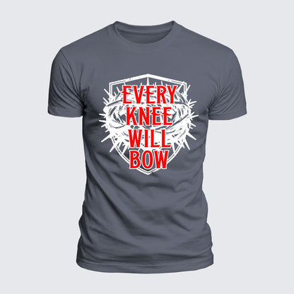 Luxe Mercerized Cotton Tee - Every Knee Will Bow
