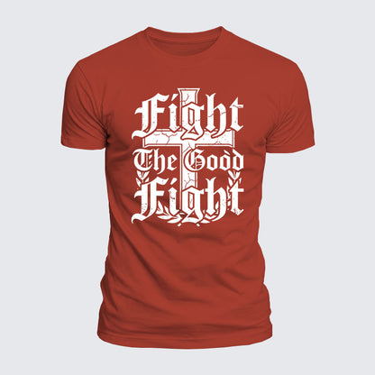 Luxe Mercerized Cotton Tee -  Fight the Good Fight