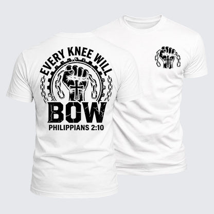 Luxe Mercerized Cotton Tee -  Every Knee Will Bow