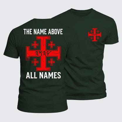 Luxe Mercerized Cotton Tee -  Yeshua Name Above All Names Yahweh YHWH Hebrew Name