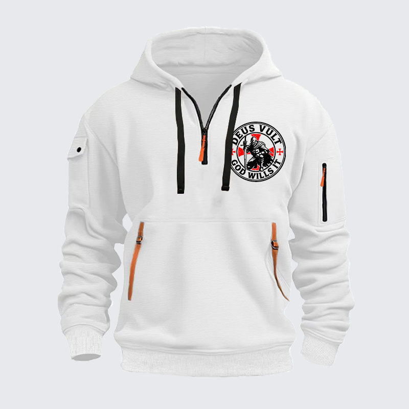 Zipper Hoodies - Knights Templar Deus Vult