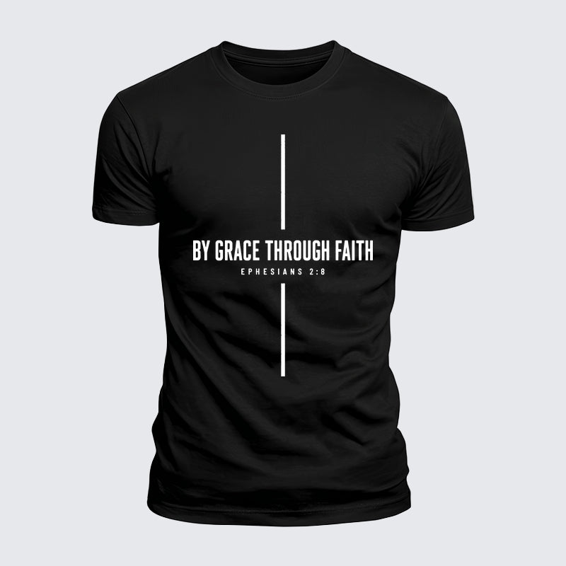 Luxe Mercerized Cotton Tee - By Grace Through Faith Cross