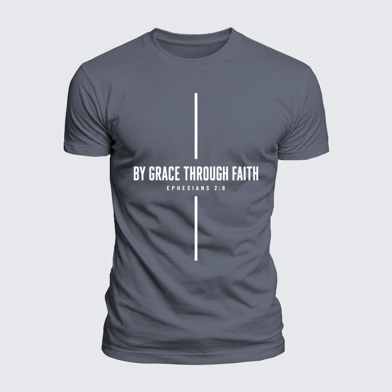 Luxe Mercerized Cotton Tee - By Grace Through Faith Cross