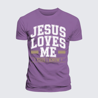 Luxe Mercerized Cotton Tee - Jesus Love Me This I Know