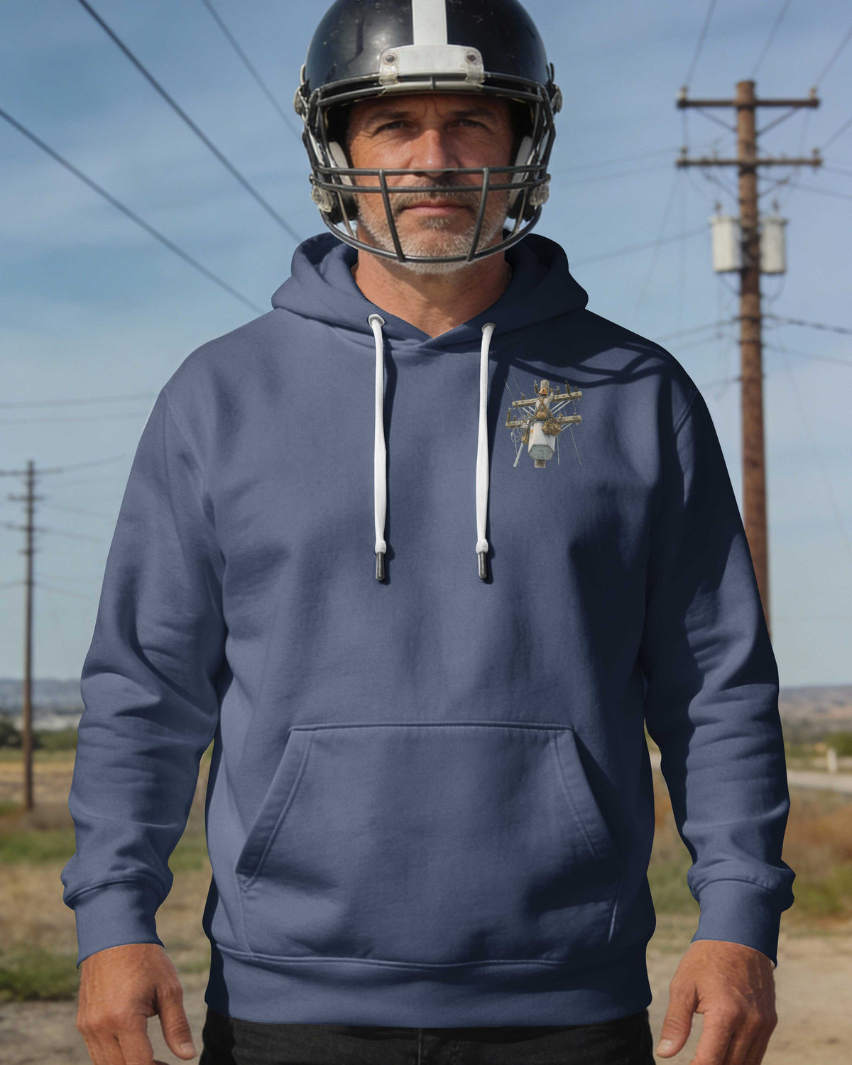 This Lineman Fixes What Storms Break With The Strength God Gives Hoodie