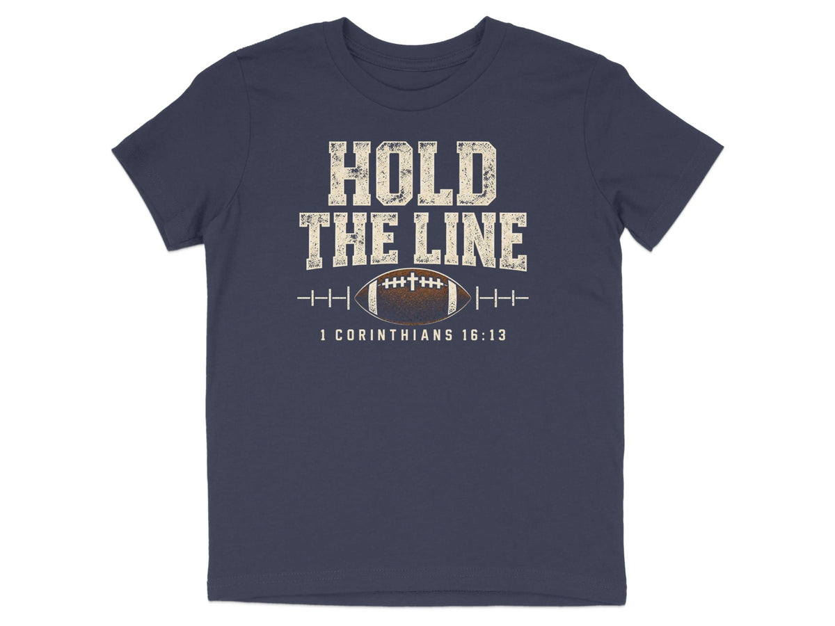 Hold The Line Football Youth T-Shirt