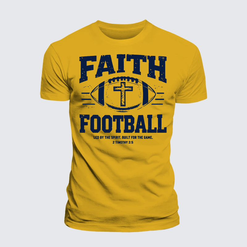 Luxe Mercerized Cotton Tee - FAITH & FOOTBALL