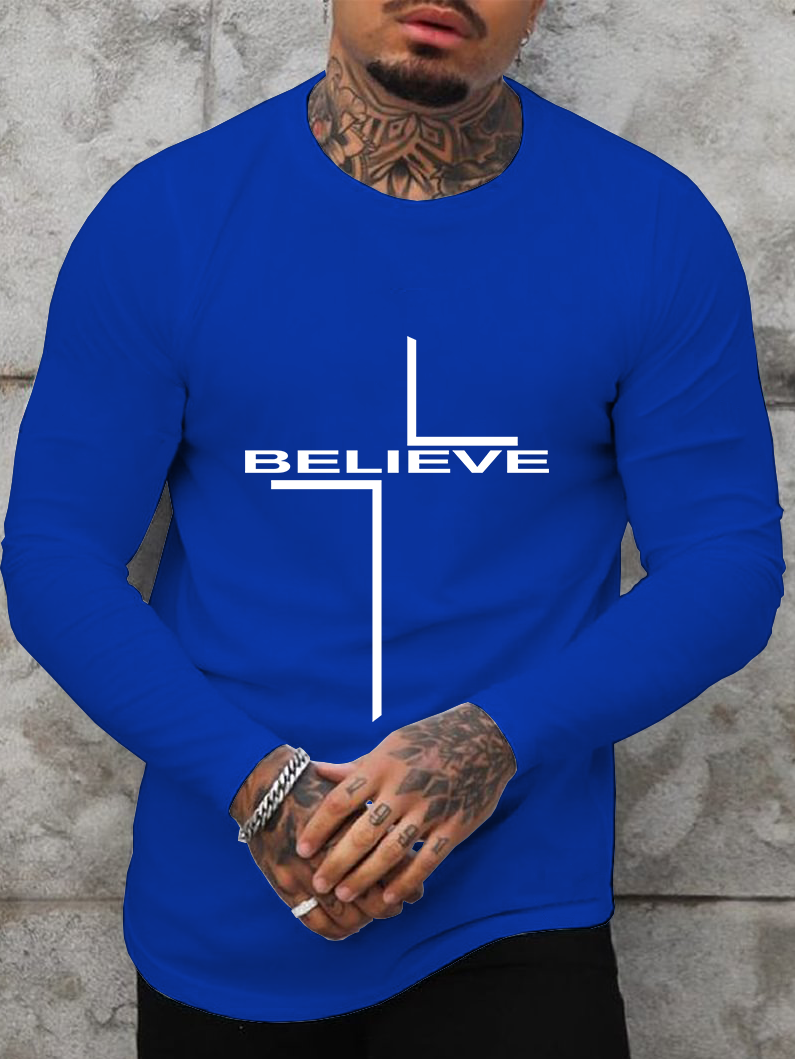 Cross & Believe  Long Sleeve T-Shirt