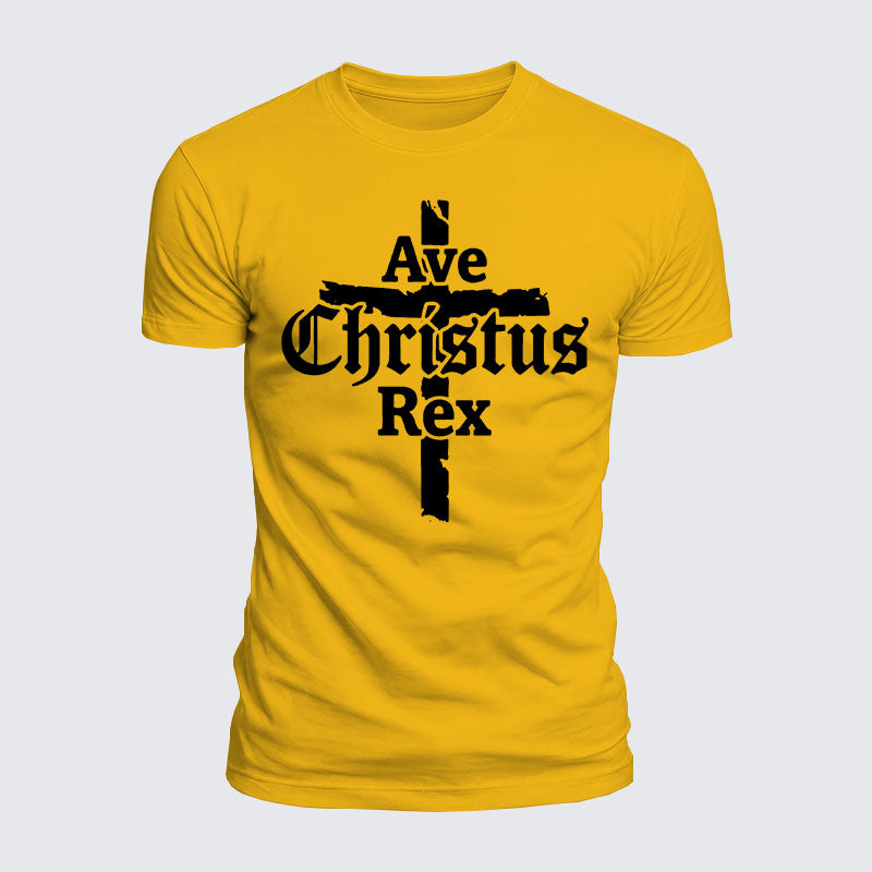 Luxe Mercerized Cotton Tee - Ave Christus Rex
