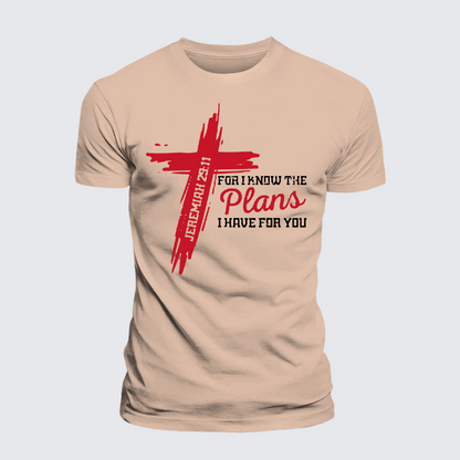 Luxe Mercerized Cotton Tee - I Know The Plans I Have For You