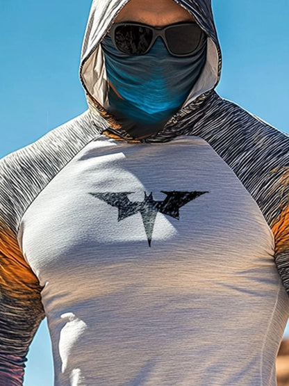 Men's Outdoor Sun Protection Breathable Cool Hooded Sun Protection Long Sleeve Top