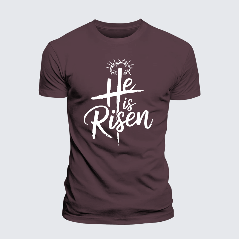 Luxe Mercerized Cotton Tee - He Is Risen