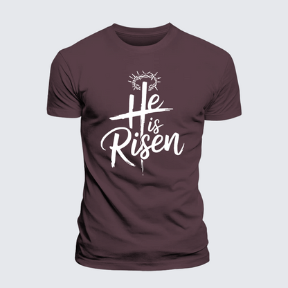 Luxe Mercerized Cotton Tee - He Is Risen