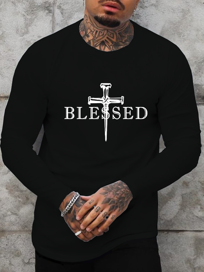 Blessed Christian  Cotton Long Sleeve T-Shirt