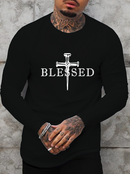 Blessed Christian  Cotton Long Sleeve T-Shirt
