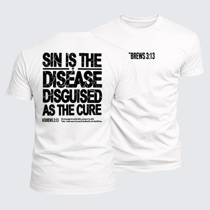 Luxe Mercerized Cotton Tee - Sin Is The Disease