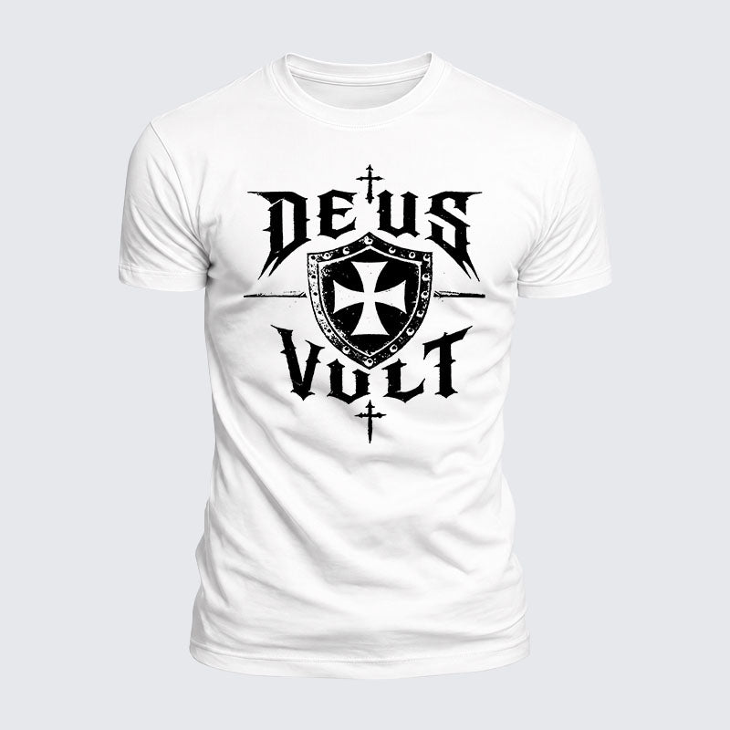 Luxe Mercerized Cotton Tee - Deus Vult