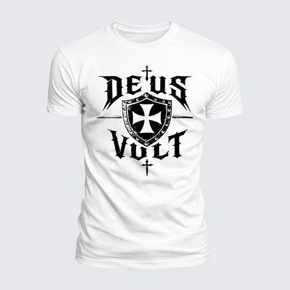 Luxe Mercerized Cotton Tee - Deus Vult