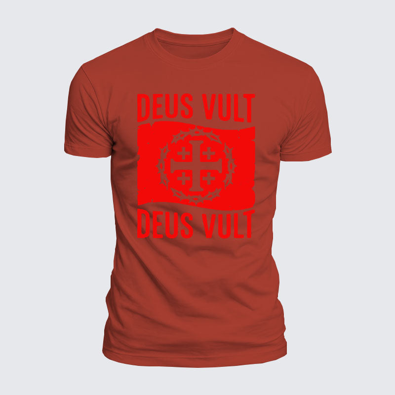 Luxe Mercerized Cotton Tee - Deus Vult