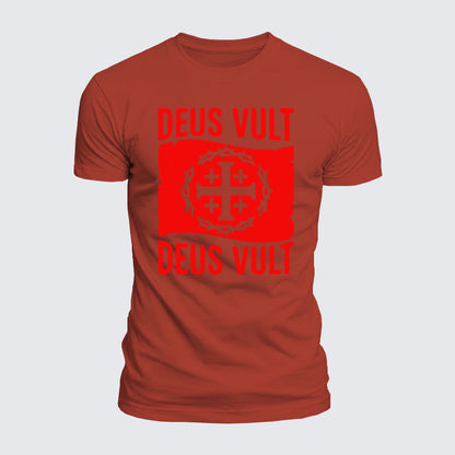 Luxe Mercerized Cotton Tee - Deus Vult