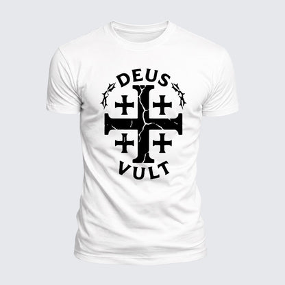 Luxe Mercerized Cotton Tee - Deus Vult