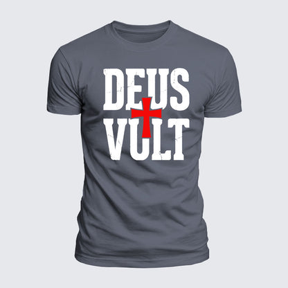 Luxe Mercerized Cotton Tee - Deus Vult