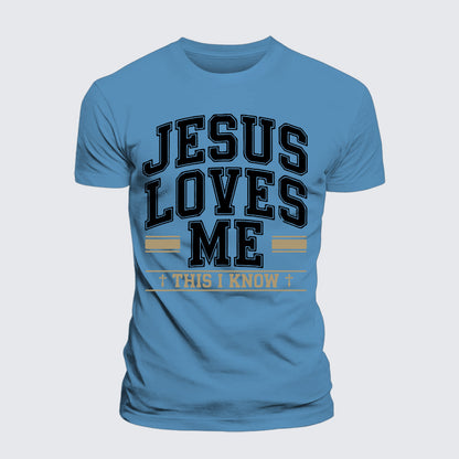 Luxe Mercerized Cotton Tee - Jesus Love Me This I Know