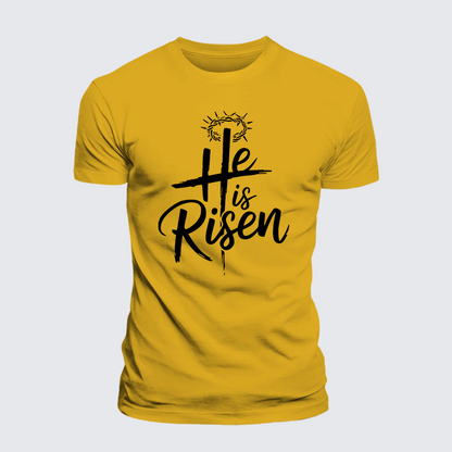 Luxe Mercerized Cotton Tee - He Is Risen