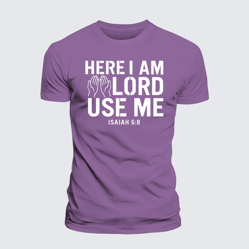 Luxe Mercerized Cotton Tee - Here l am Lord Use Me