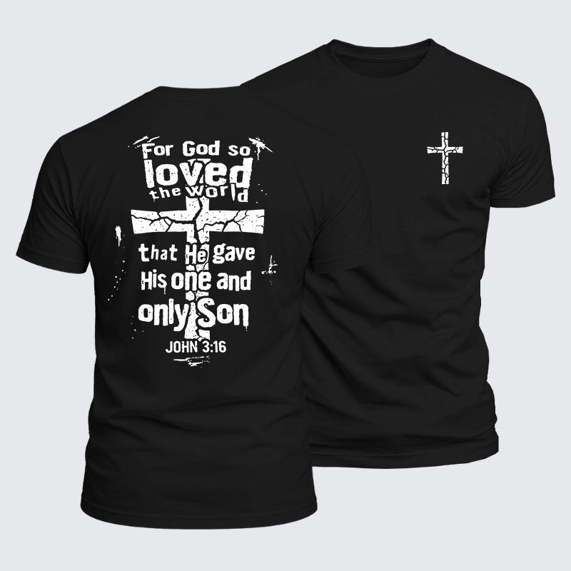 Luxe Mercerized Cotton Tee - For God So Loved The World