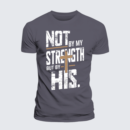 Luxe Mercerized Cotton Tee - Not by My Strength