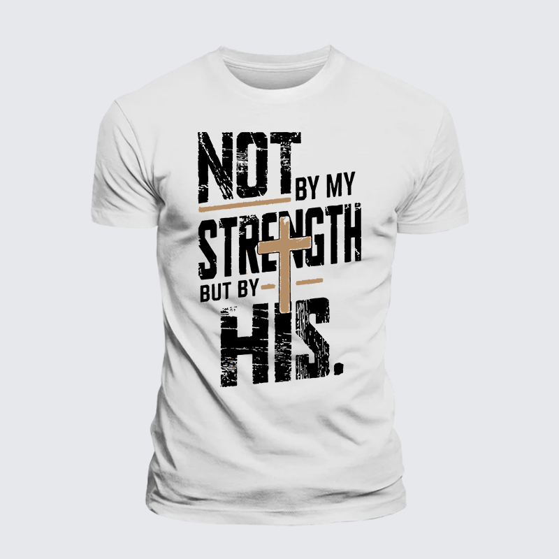 Luxe Mercerized Cotton Tee - Not by My Strength