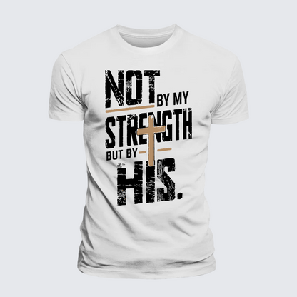 Luxe Mercerized Cotton Tee - Not by My Strength