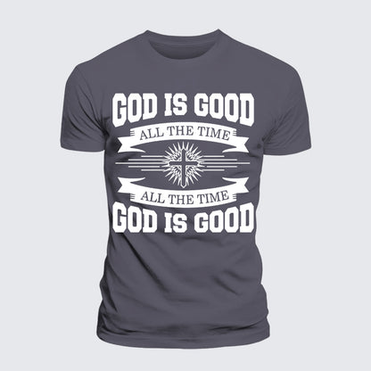 Luxe Mercerized Cotton Tee - God Is Good All The Time