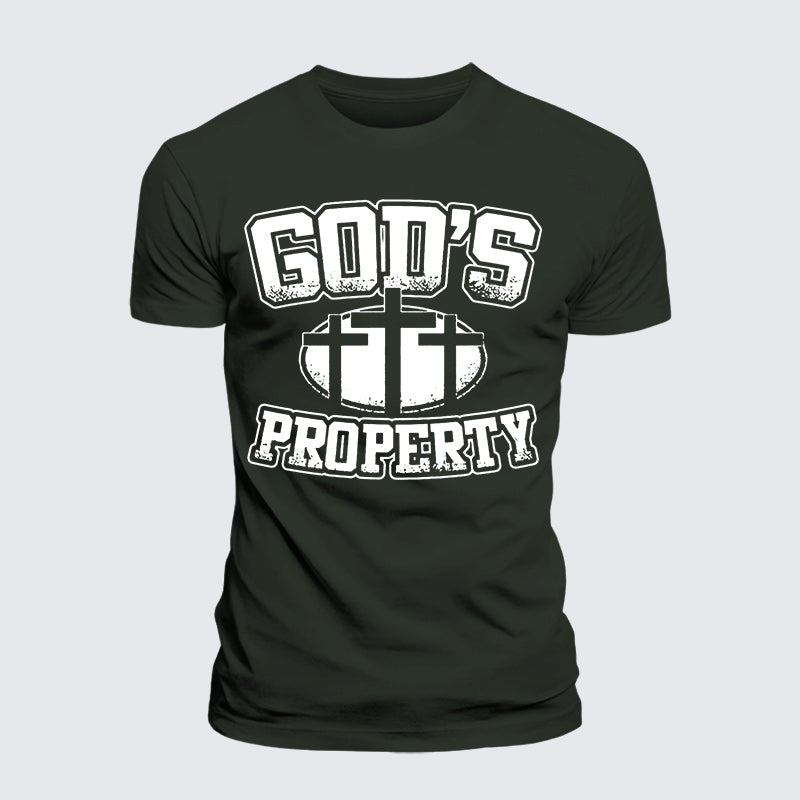 Luxe Mercerized Cotton Tee - Property Of God