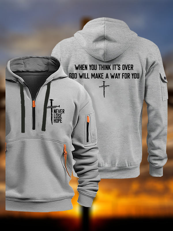 Never Lose Hope Jesus God Christian Zipper Hoodies