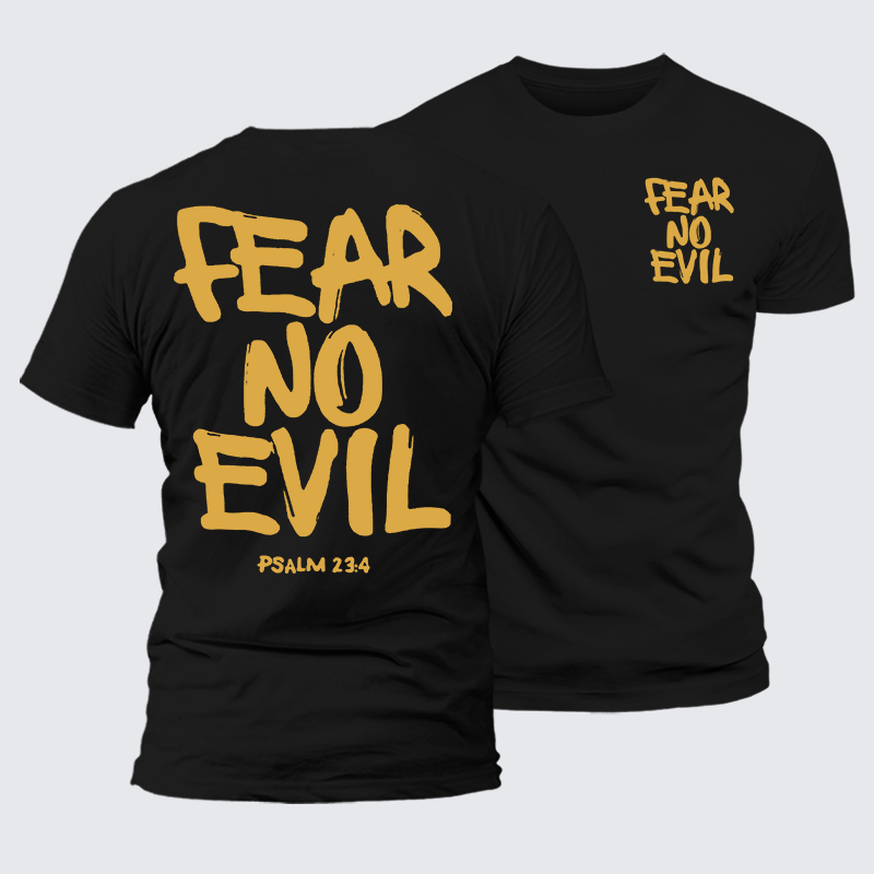 Luxe Mercerized Cotton Tee - Fear No Evil