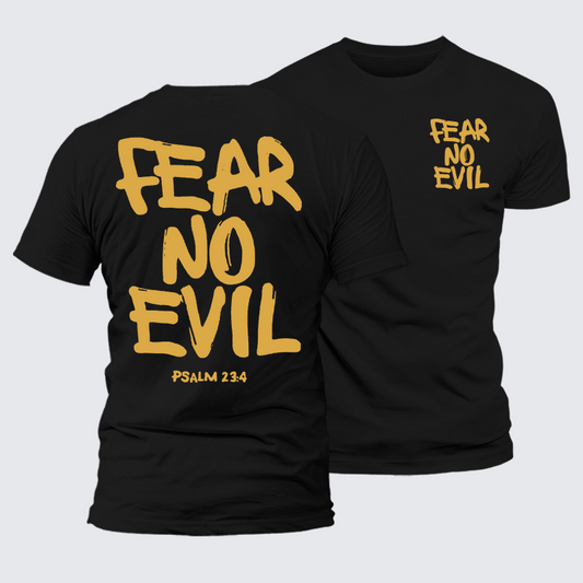 Luxe Mercerized Cotton Tee - Fear No Evil