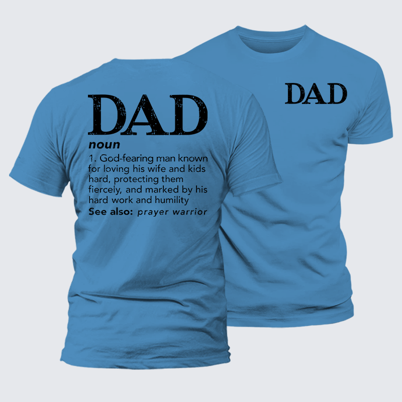 Luxe Mercerized Cotton Tee - Dad See Also Prayer Warrior