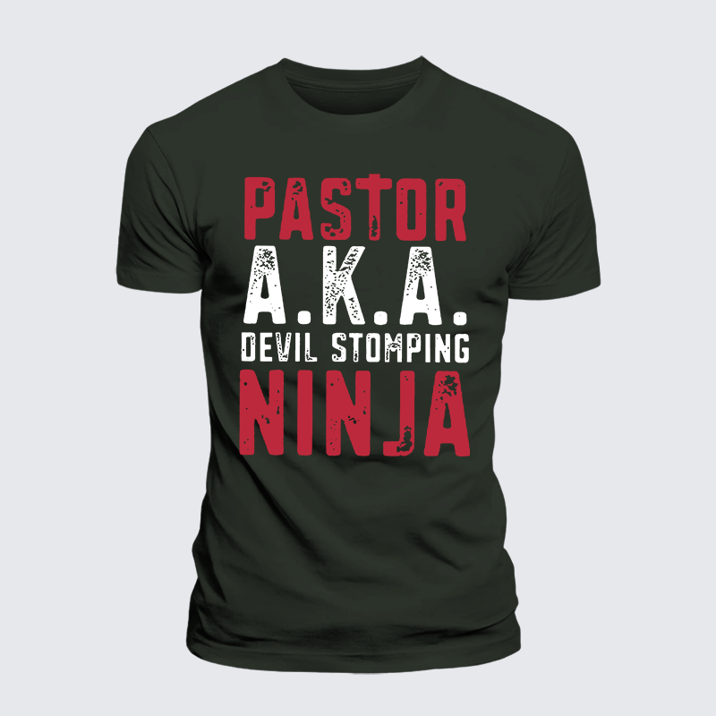 Luxe Mercerized Cotton Tee - Pastor Aka Devil Stomping Ninja