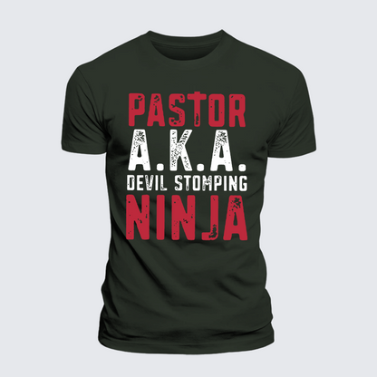Luxe Mercerized Cotton Tee - Pastor Aka Devil Stomping Ninja