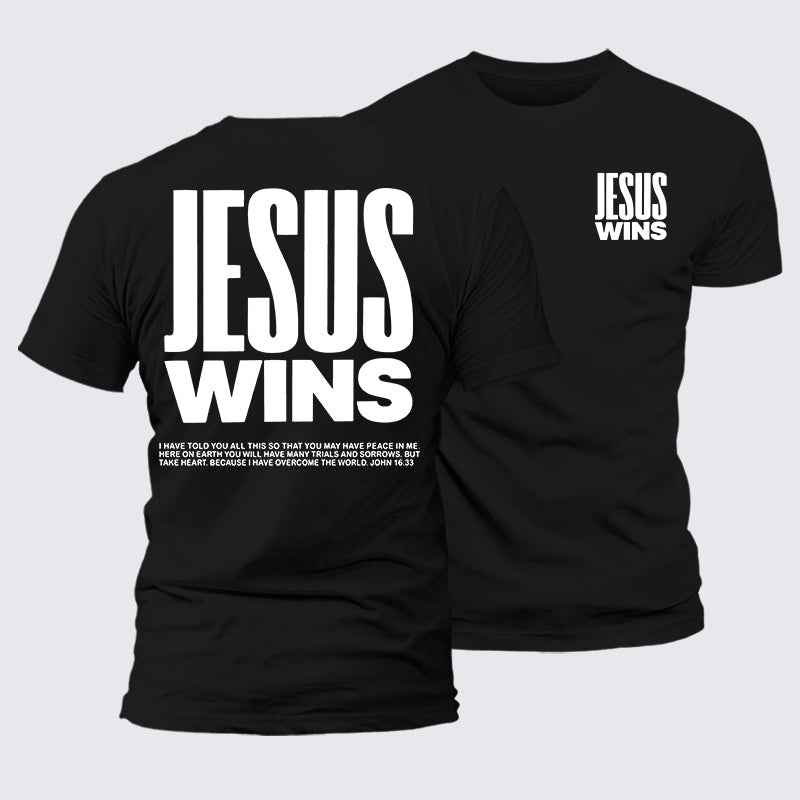 Luxe Mercerized Cotton Tee - Jesus Wins